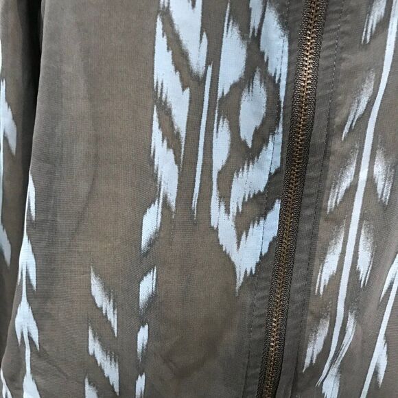 Ruff Hewn Grey Light semi-sheer zip up top - Picture 3 of 11